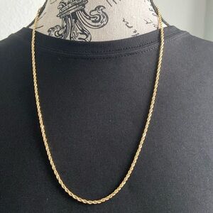 24” New stamped 10k Gold Necklace